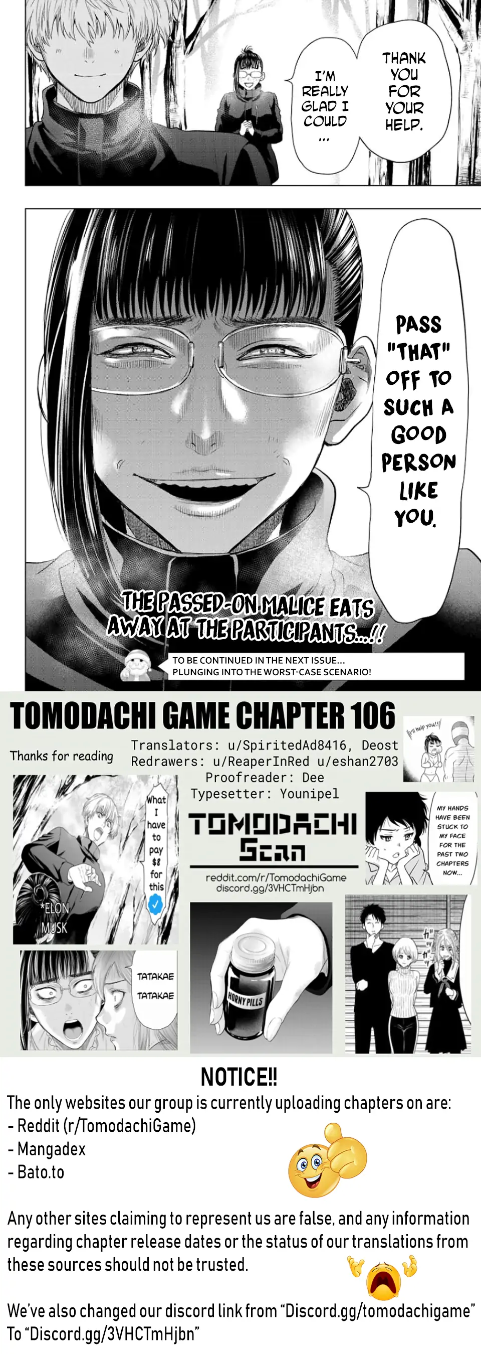 Tomodachi Game Ch.117 Page 7 - Mangago